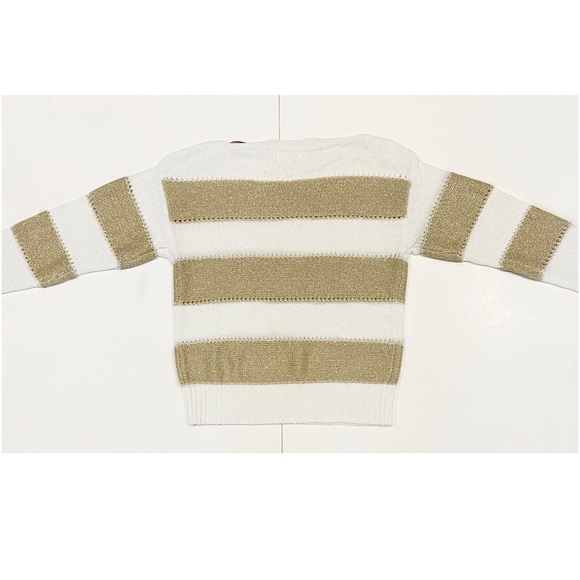 Holly & Whyte White Gold Stripe Sweater - Picture 4 of 10